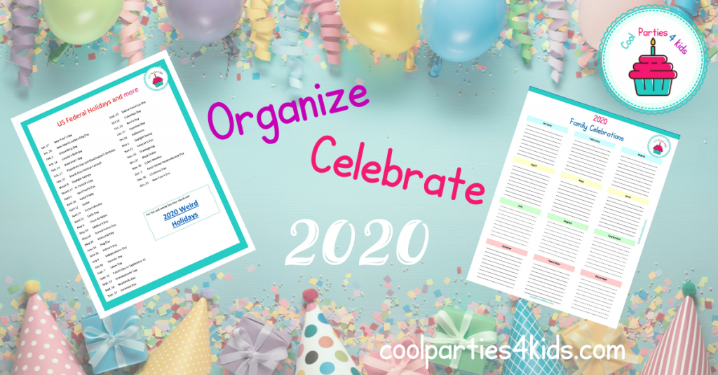 plan, organize and Celebrate 2020