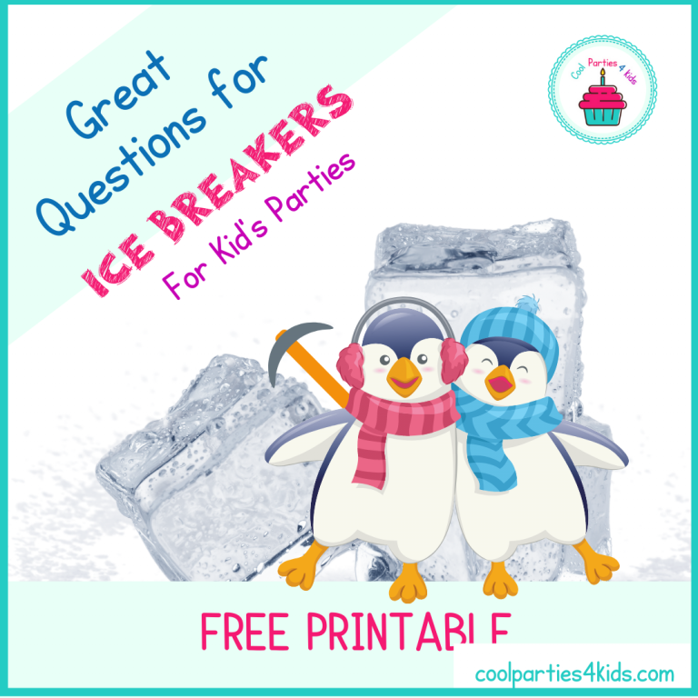 Great Ice Breaker Questions for kid's parties