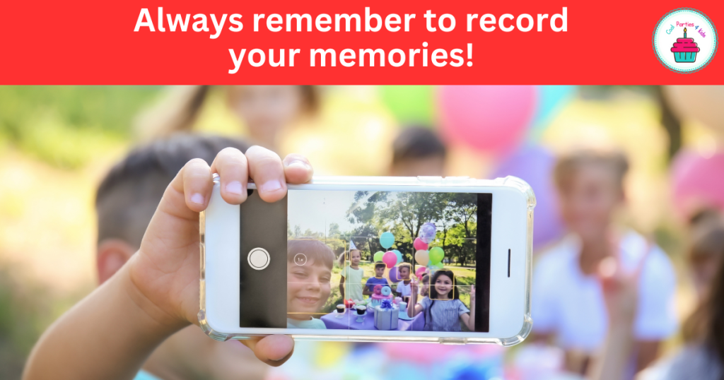 remember to take pictures to remember the moments.