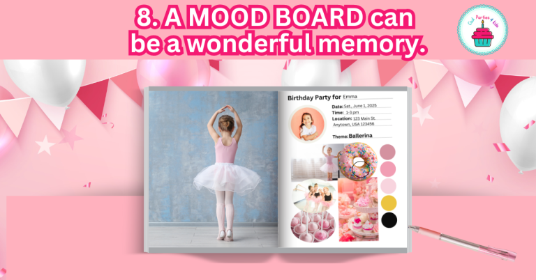 A MOOD BOARD can result in less stress. and as part of a memory book and more