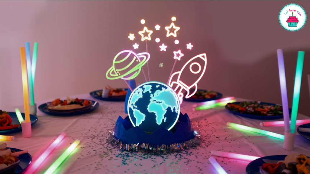 Glow in the dark party center piece 