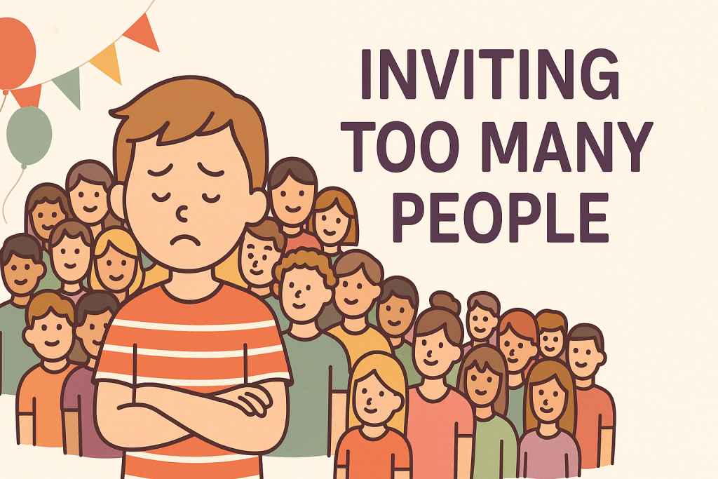 Party Pitfall-Inviting Too many People.