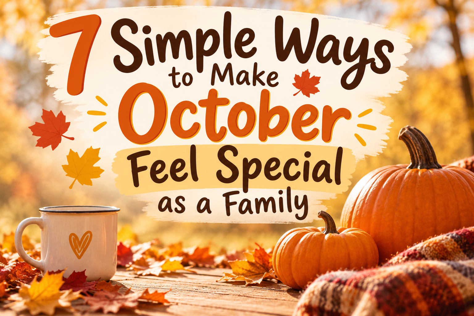 simple ways to make October feel special as a family